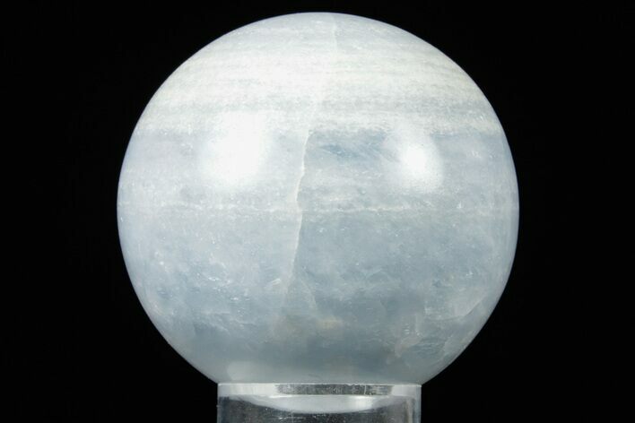 Polished Blue Calcite Sphere - Madagascar #361647